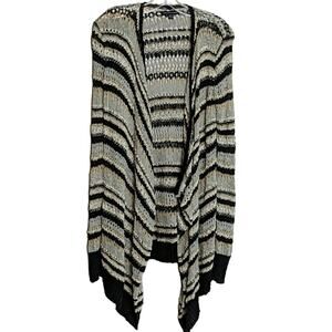 American Eagle Striped Waterfall Cardigan